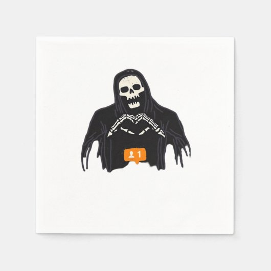 Skeleton Hand Heart Follower Classic Servet (Voorkant)