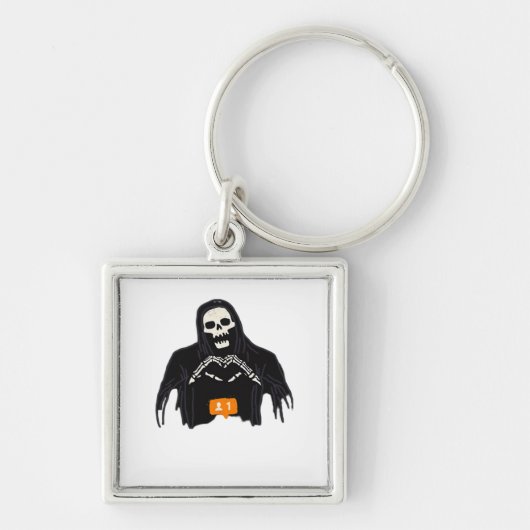 Skeleton Hand Heart Follower Classic Sleutelhanger (Voorkant)
