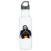 Skeleton Hand Heart Follower Classic Waterfles (Voorkant)