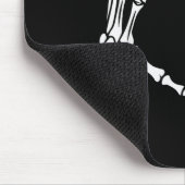 Skeleton Hand Heart Halloween Funny Bones Love  Muismat (Hoek)