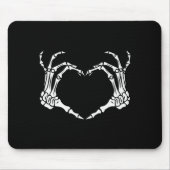 Skeleton Hand Heart Halloween Funny Bones Love  Muismat (Voorkant)