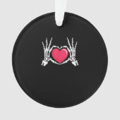 Skeleton Hand Heart Halloween Ornament (voorkant)