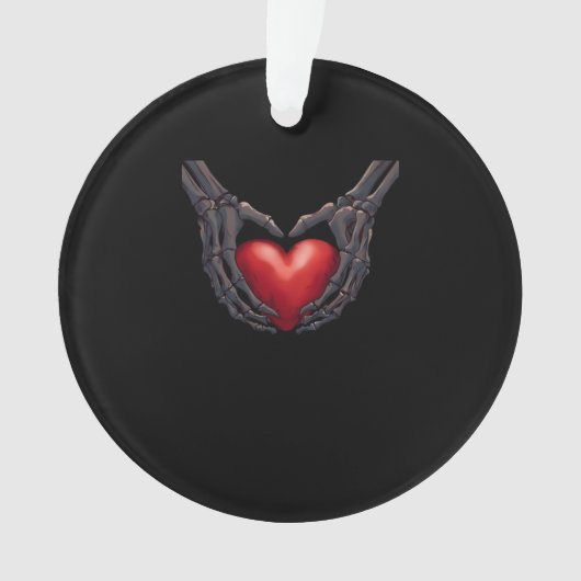 Skeleton Hand Heart Ornament (voorkant)