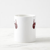 Skeleton Hand Heart Roll & Red Classic Koffiemok (Center)