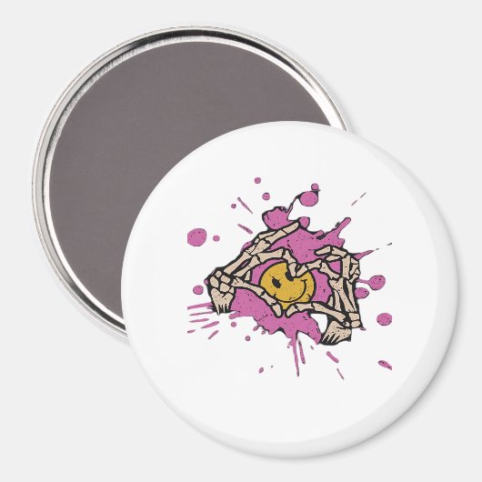 Skeleton Hand Heart Show Classic Magneet (Voorkant / Achterkant)