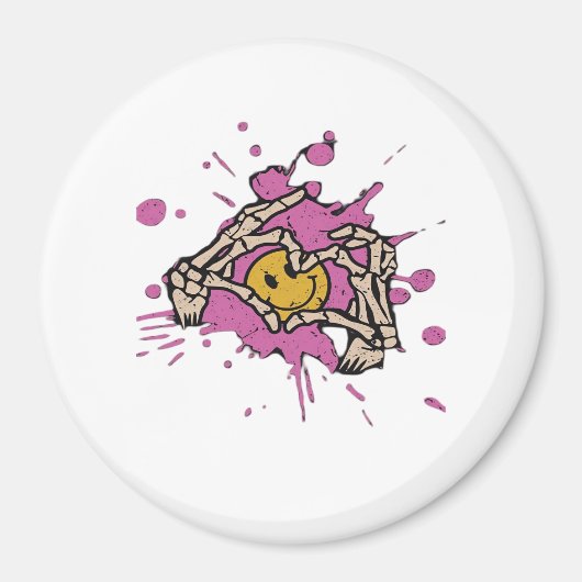 Skeleton Hand Heart Show Classic Magneet (Voorkant)