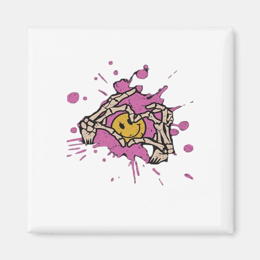 Skeleton Hand Heart Show Classic Magneet (Voorkant)