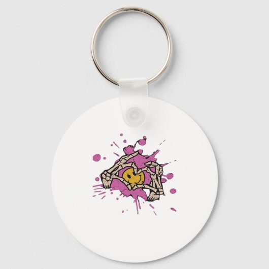 Skeleton Hand Heart Show Classic Sleutelhanger (Voorkant)