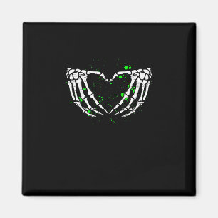 Skeleton Hand Heart Sign Costume Halloween Magneet