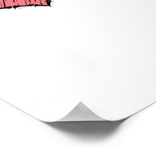 Skeleton Hand Heart Sign Valentijnsdag Classic Poster (Hoek)