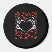 Skeleton Hand Heart Valentijnsdag Funny Classic Magneet (Voorkant)