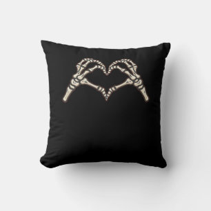 Skeleton Hand Hearts Design Kussen