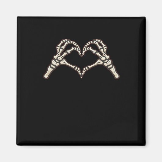 Skeleton Hand Hearts Design Magneet (Voorkant)