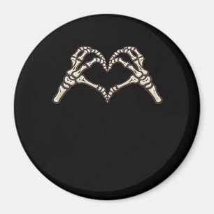 Skeleton Hand Hearts Design Magneet