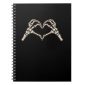 Skeleton Hand Hearts Design Notitieboek (Voorkant)
