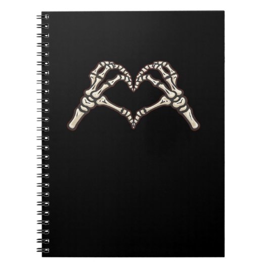 Skeleton Hand Hearts Design Notitieboek (Voorkant)