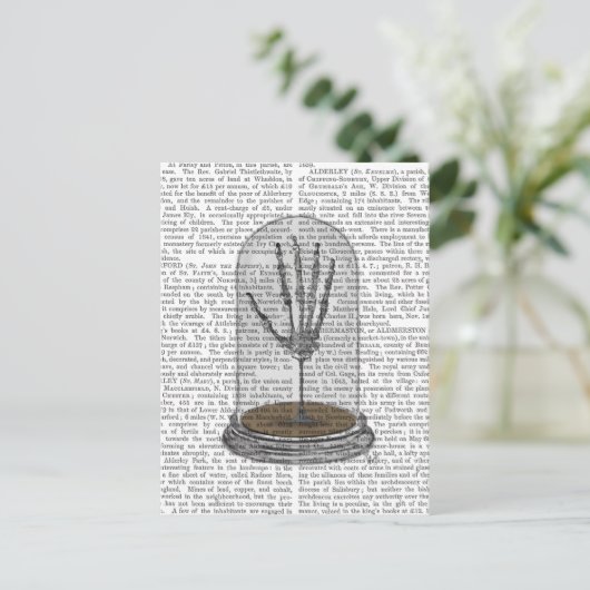 Skeleton Hand in Bell Jar 2 Briefkaart (Staand voorkant)
