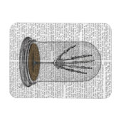 Skeleton Hand in Bell Jar 2 Magneet (Horizontaal)