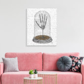 Skeleton Hand in Bell Jar Canvas Afdruk (Insitu (Woonkamer))