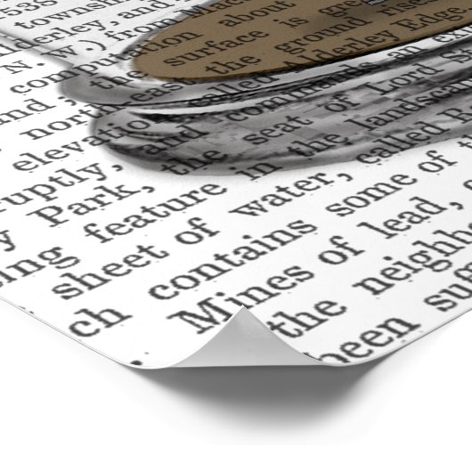 Skeleton Hand in Bell Jar Poster (Hoek)