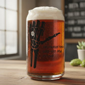 Skeleton Hand met Diamanten Ring Blikvorm Glas