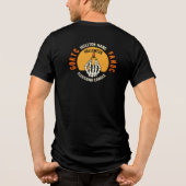 Skeleton Hand met flikkerende kaars Halloween Tri-Blend Shirt (Achterkant)