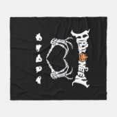 Skeleton Hand met, Halloween Design Fleece Deken (Voorkant (Horizontaal))