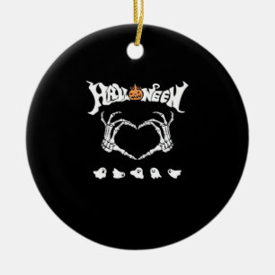 Skeleton Hand met, Halloween Design Keramisch Ornament