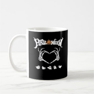 Skeleton Hand met, Halloween Design Koffiemok