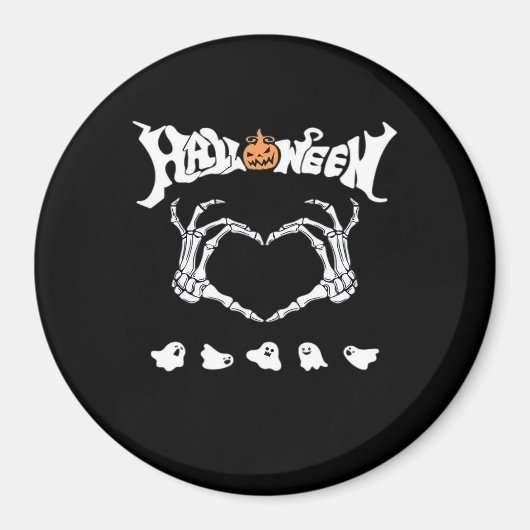 Skeleton Hand met, Halloween Design Magneet (Voorkant)