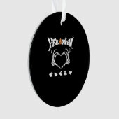 Skeleton Hand met, Halloween Design Ornament (voorkant)