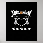 Skeleton Hand met, Halloween Design Poster (Voorkant)