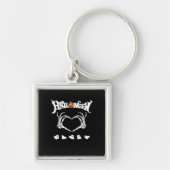 Skeleton Hand met, Halloween Design Sleutelhanger (Voorkant)