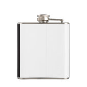 Skeleton Hand met Vrede teken op een Heupfles (Achterkant)