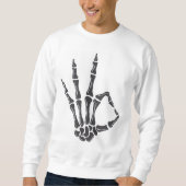 Skeleton Hand OK Sign Graphic Sweatshirt (Voorkant)