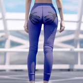 Skeleton Hand op Booty Funny Halloween Paars Leggings