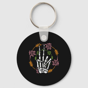 Skeleton Hand Peace Pocket Halloween Kostuum Manne Sleutelhanger