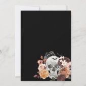 Skeleton Hand Ring Gothic Fall Wedding Save the Da Kaart (Achterkant)