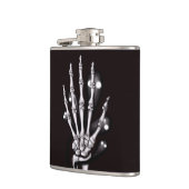 Skeleton Hand Spooky Gothic Anatomie Heupfles (Links)