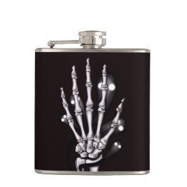 Skeleton Hand Spooky Gothic Anatomie Heupfles