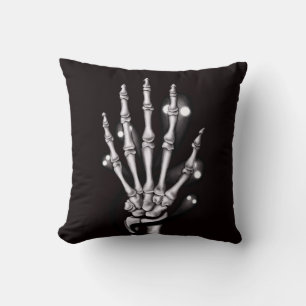 Skeleton Hand Spooky Gothic Anatomie Kussen