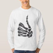 Skeleton Hand Thumbs Up T-Shirt (Voorkant)