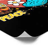 Skeleton Hand Vrede Love-crocs Familie Xmas Pyjama Poster (Hoek)