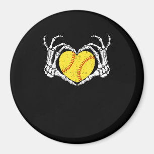 Skeleton Handen Hart Halloween Kostuum Softbal Wo Magneet