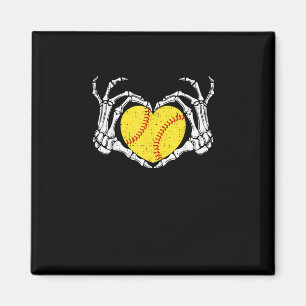 Skeleton Handen Hart Halloween Kostuum Softbal Wo Magneet