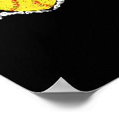 Skeleton Handen Hart Halloween Kostuum Softbal Wo Poster (Hoek)