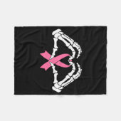 Skeleton Handen houden Ribbon Halloween Kostuum Ha Fleece Deken (Voorkant (Horizontaal))