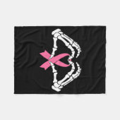 Skeleton Handen houden Ribbon Halloween Kostuum Ha Fleece Deken (Voorkant (Horizontaal))