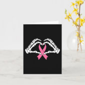 Skeleton Handen houden Ribbon Halloween Kostuum Ha Kaart (Gele Bloem)