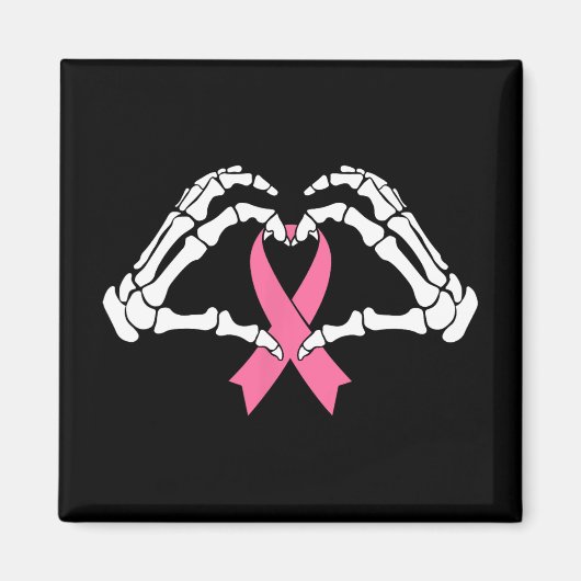 Skeleton Handen houden Ribbon Halloween Kostuum Ha Magneet (Voorkant)